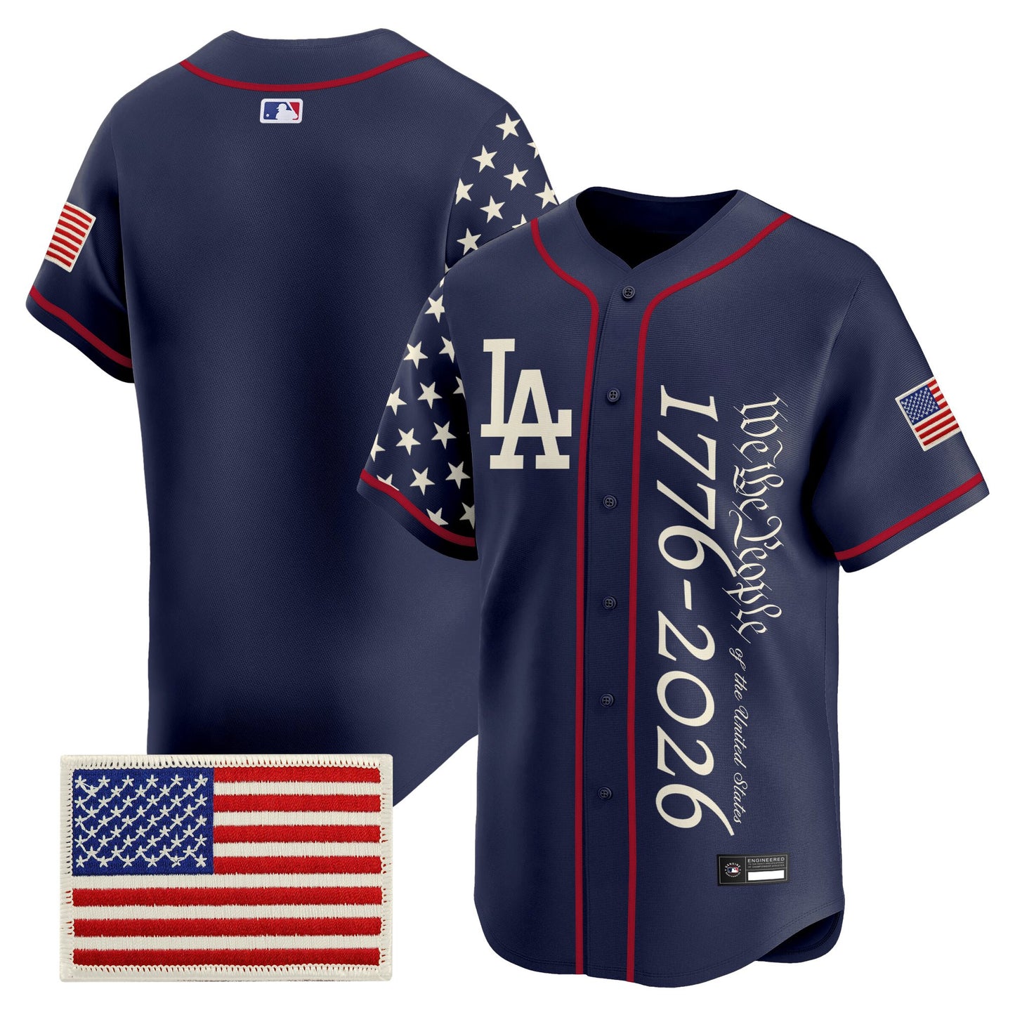 Men's Los Angeles Dodgers "America 250 Edition" Vapor Premier Limited Jersey V2 - Stitched