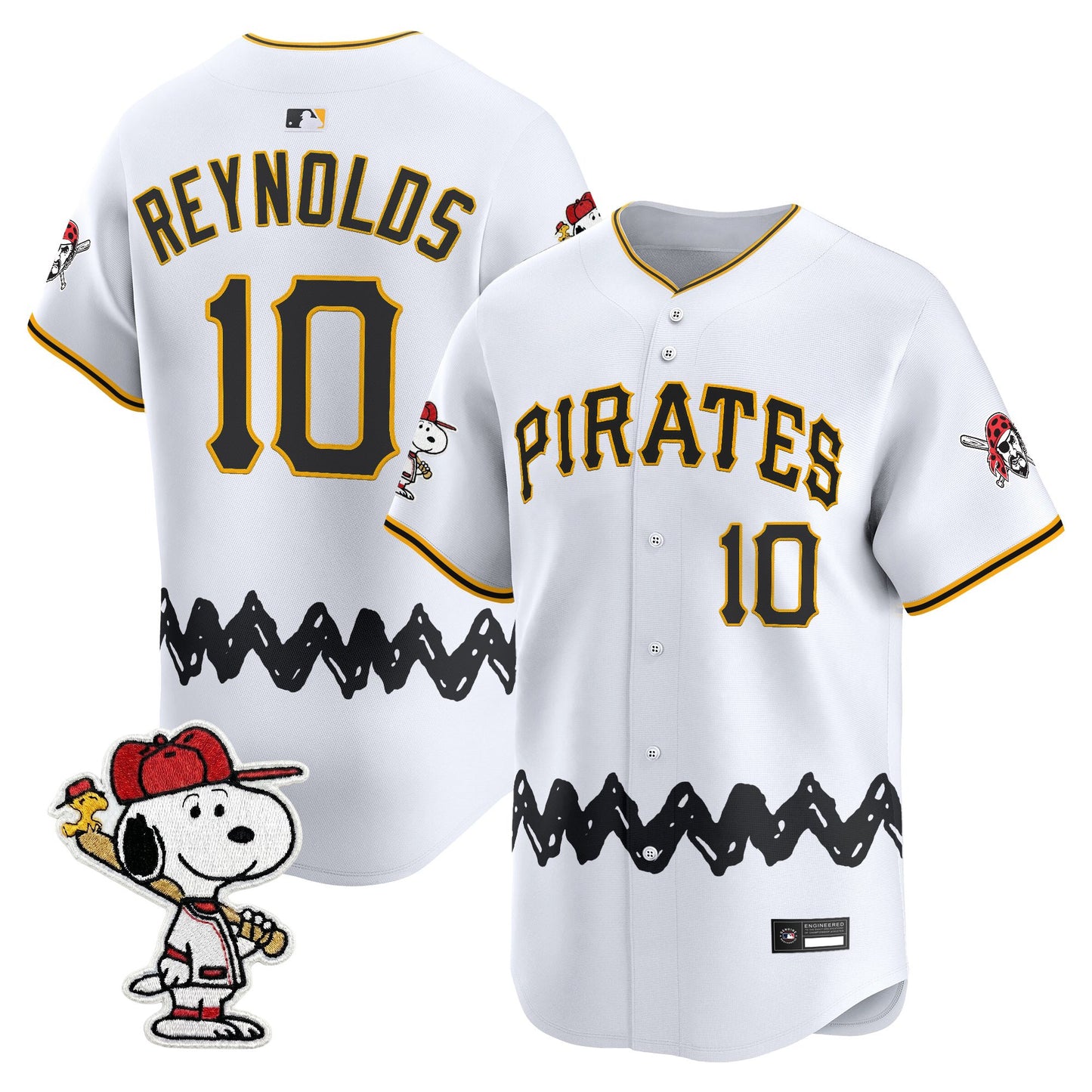 Men's Pittsburgh Pirates x Peanuts Vapor Premier Limited Jersey - Stitched