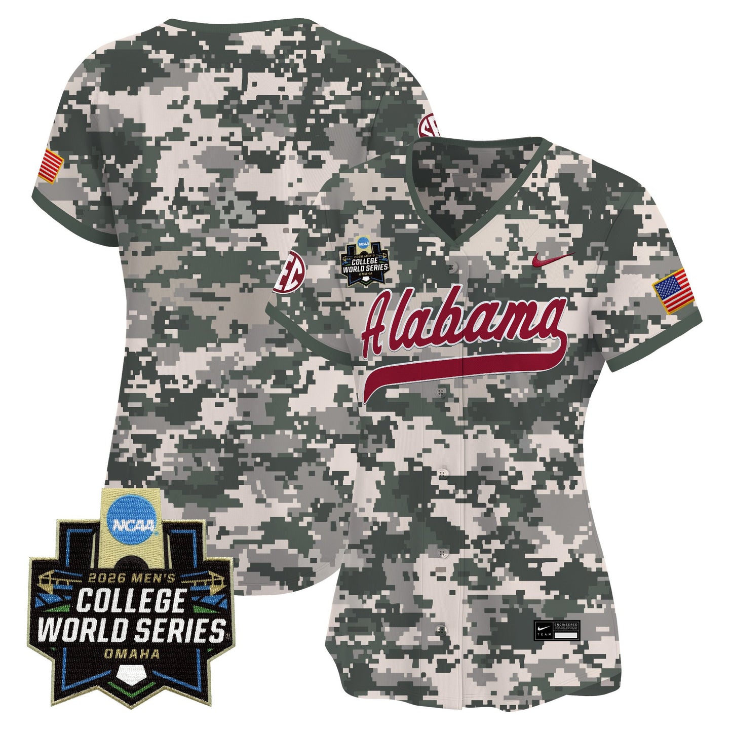 Women's Alabama Crimson Tide 2026 World Series Vapor Premier Limited Jersey - All Stitched