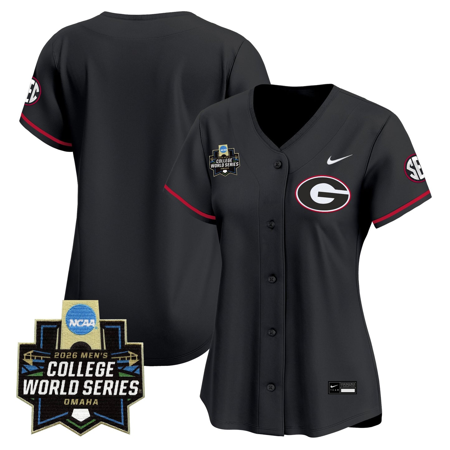 Women's Georgia Bulldogs Baseball 2026 World Series Vapor Premier Limited Jersey - All Stitched
