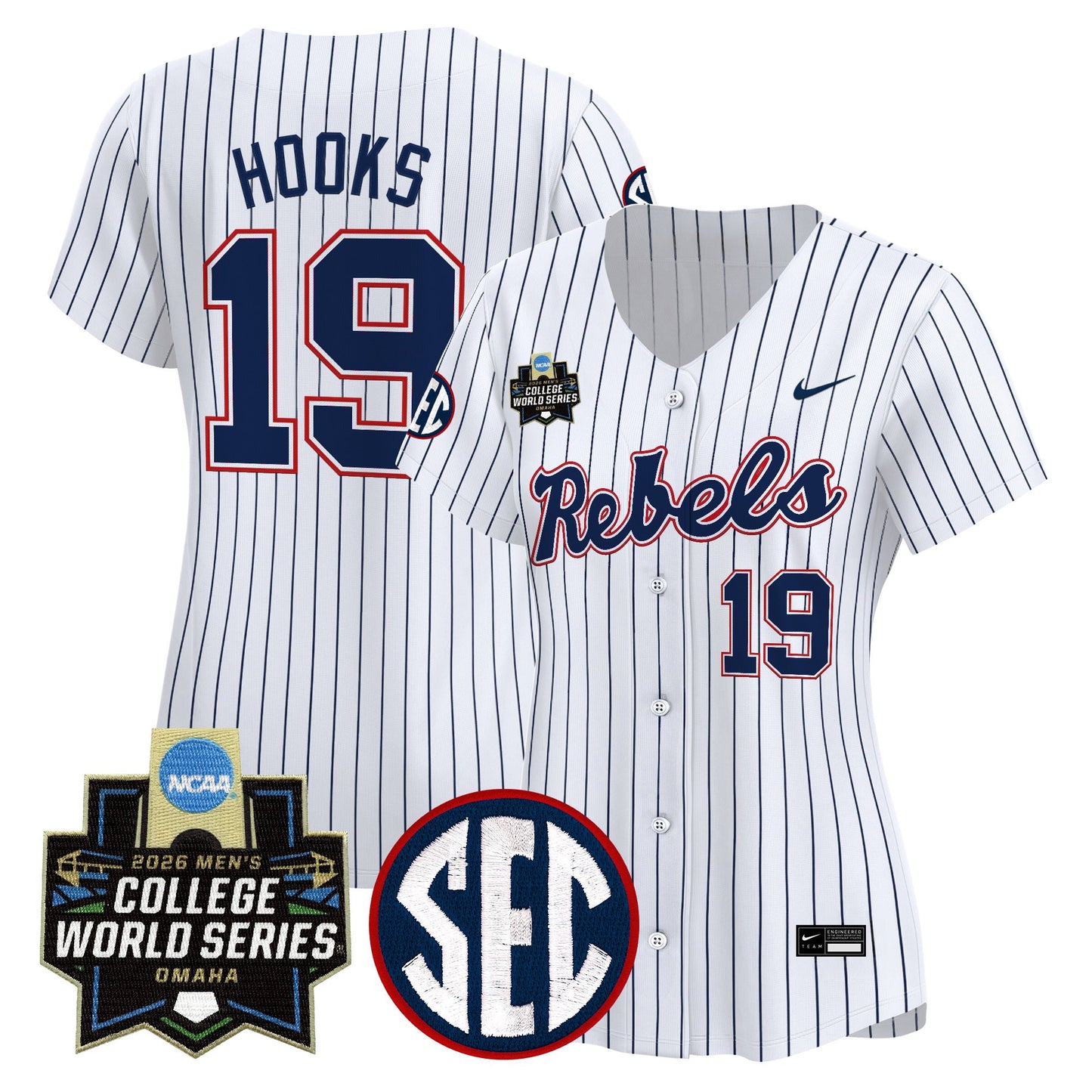 Women's Ole Miss Rebels 2026 World Series Vapor Premier Limited Jersey - All Stitched