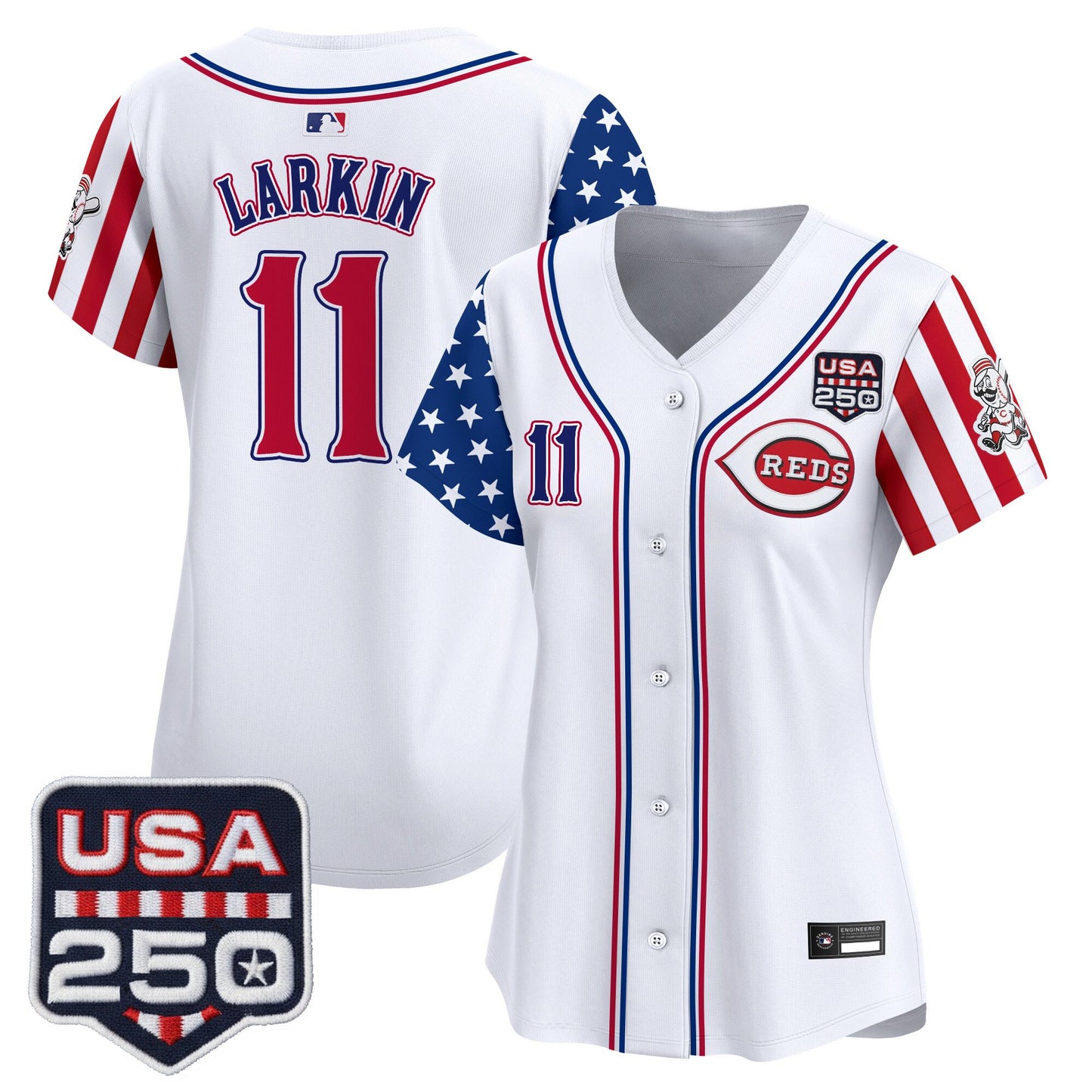 Women's Cincinnati Reds "America250 Edition" Vapor Premier Limited Jersey - All Stitched