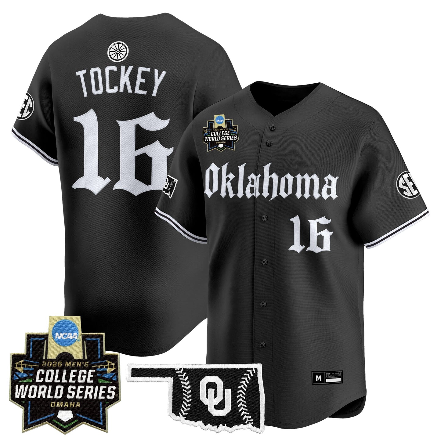 Men's Oklahoma Sooners 2026 World Series Vapor Premier Limited Jersey - Gothic Edition - All Stitched