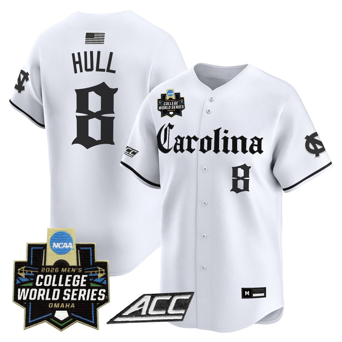 Men's North Carolina Tar Heels 2026 World Series Vapor Premier Limited Jersey - Gothic Edition - All Stitched