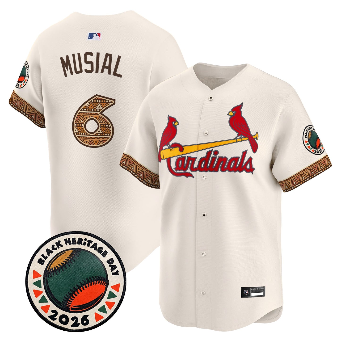 Men's St. Louis Cardinals 2026 Black Heritage Day Vapor Premier Limited Jersey - Stitched