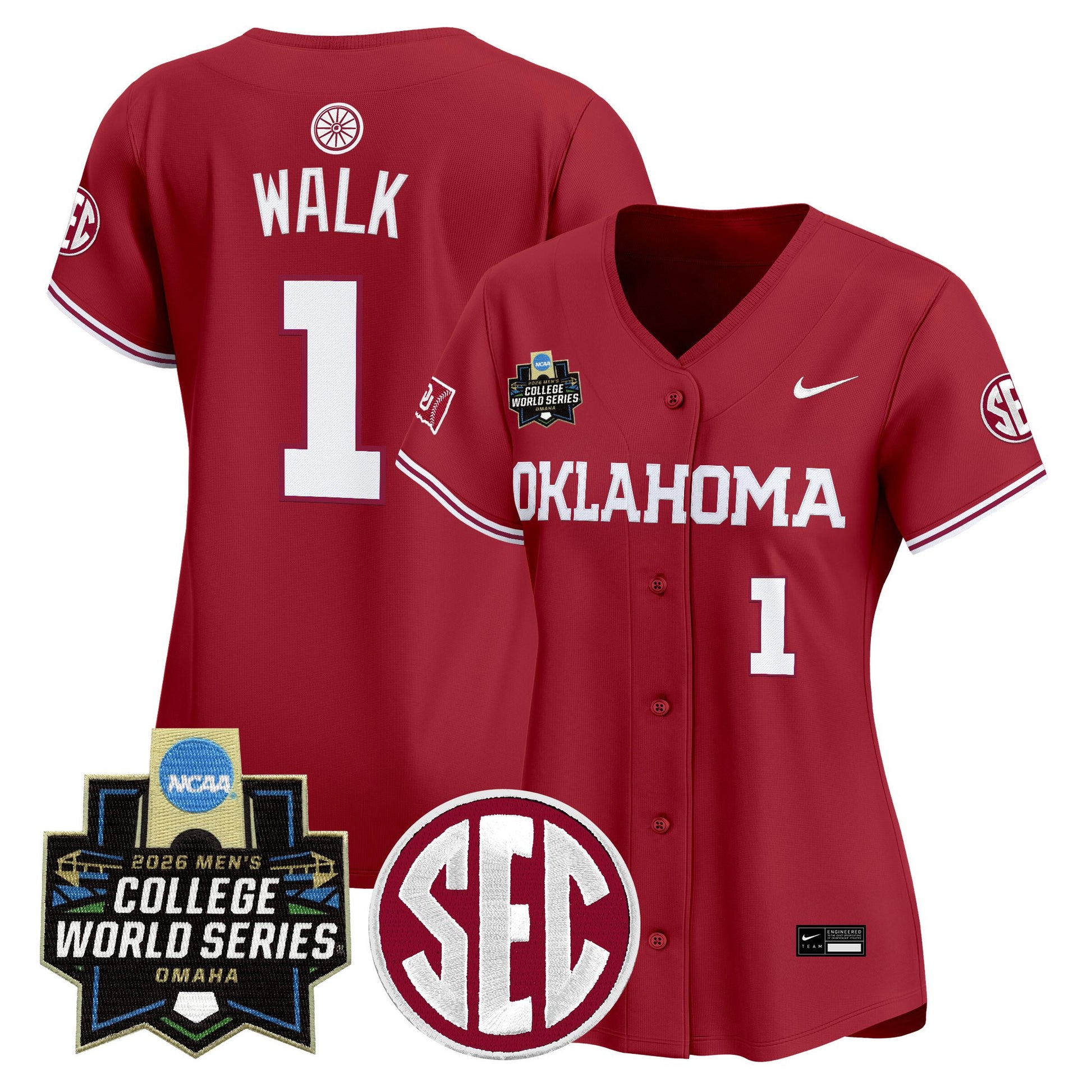Women's Oklahoma Sooners 2026 World Series Vapor Premier Limited Jersey - All Stitched