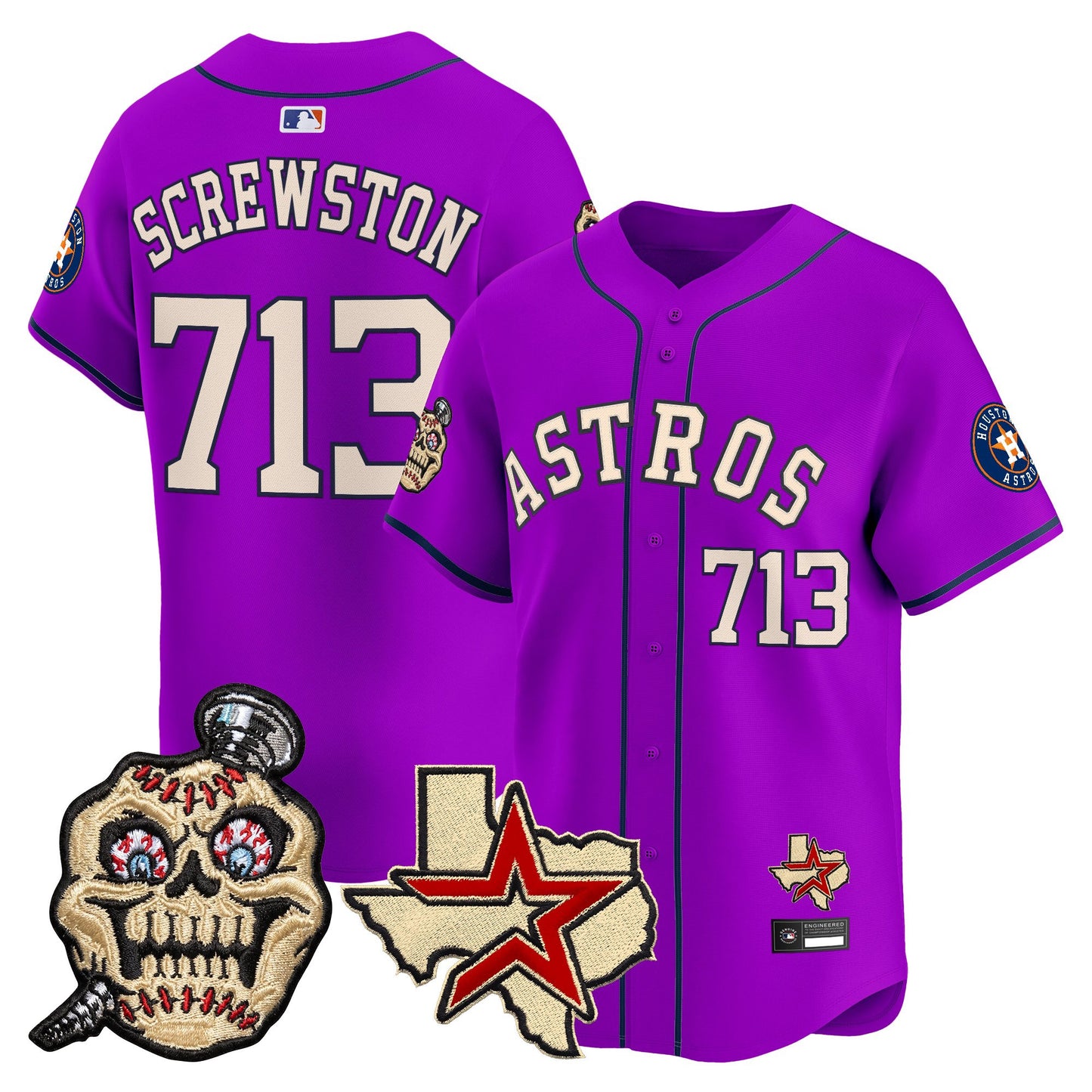 Men's Houston Astros Screwed Up Click Vapor Premier Limited Jersey - All Stitched