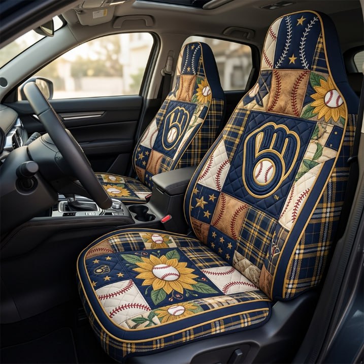 Milwaukee Brewers Car Seat Cover