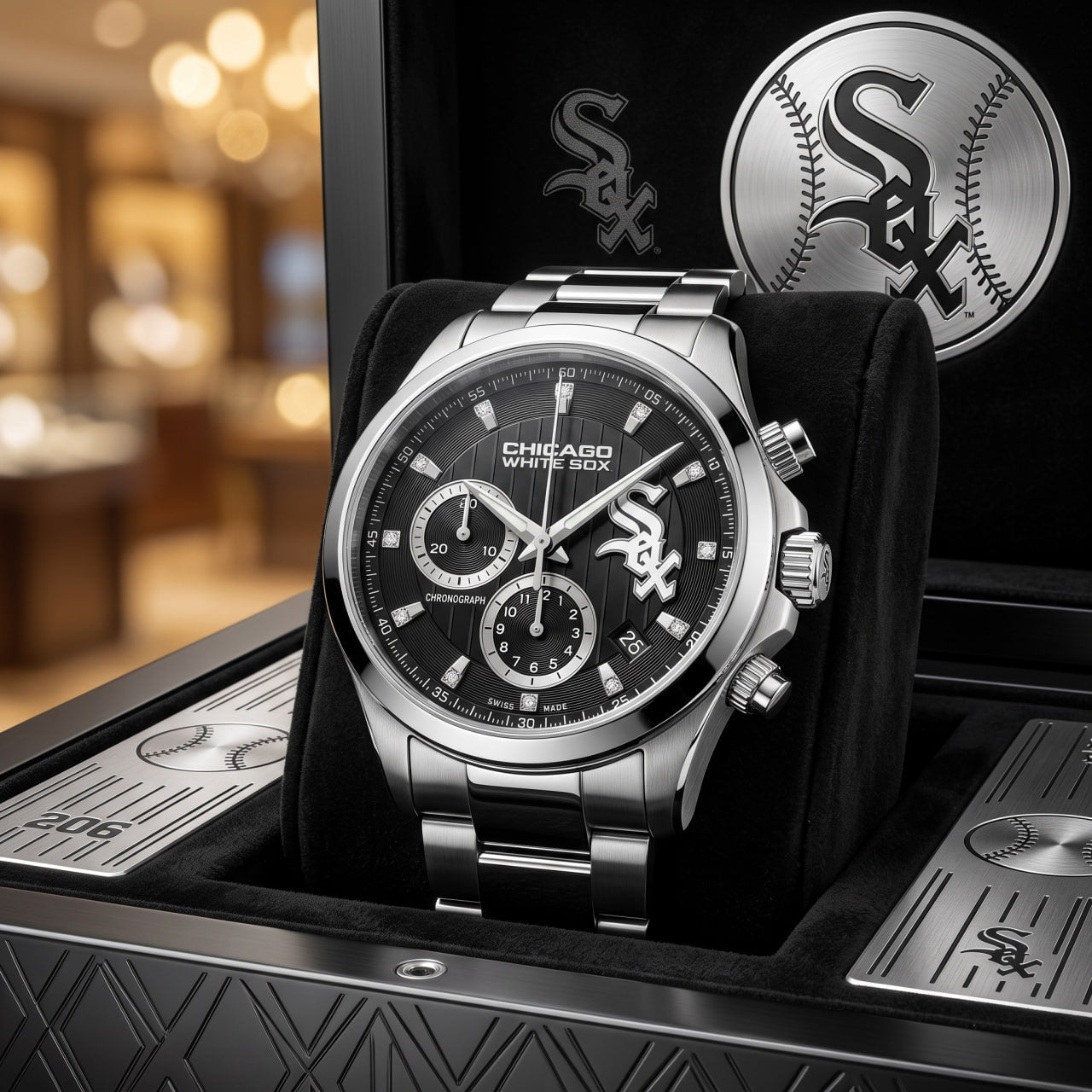 Chicago White Sox Stainless Steel Watch For Men