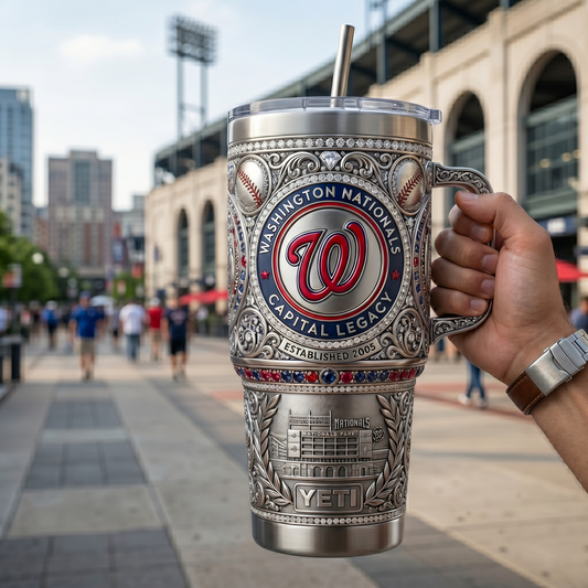 Washington Nationals 40 oz Tumbler with Handle and Lid