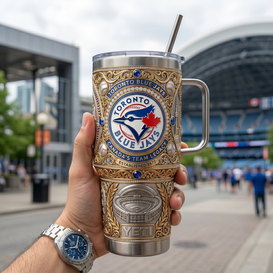 Toronto Blue Jays 40 oz Tumbler with Handle and Lid