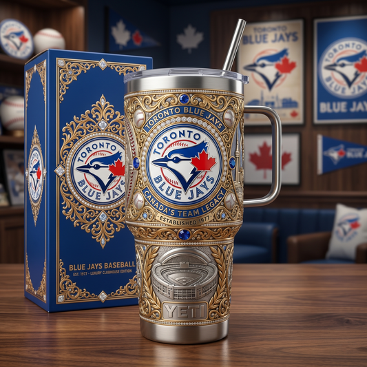 Toronto Blue Jays 40 oz Tumbler with Handle and Lid