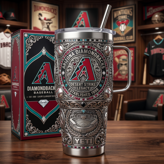 Arizona Diamondbacks 40 oz Tumbler with Handle and Lid
