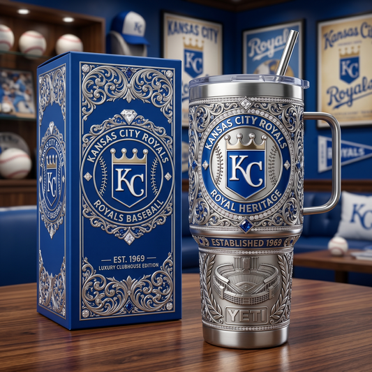 Kansas City Royals 40 oz Tumbler with Handle and Lid