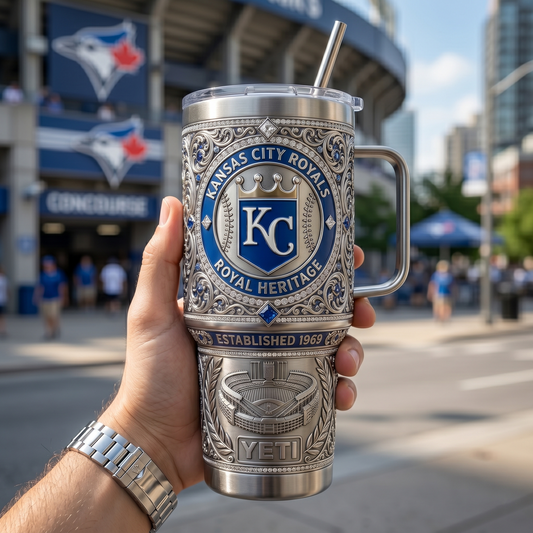 Kansas City Royals 40 oz Tumbler with Handle and Lid