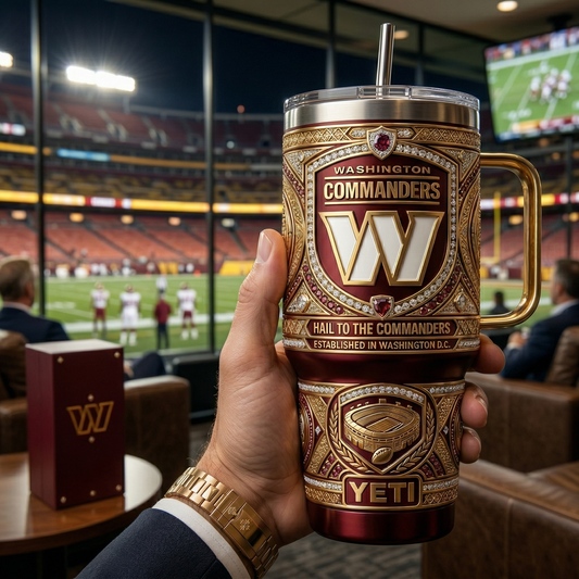Washington Commanders 40 oz Tumbler with Handle and Lid