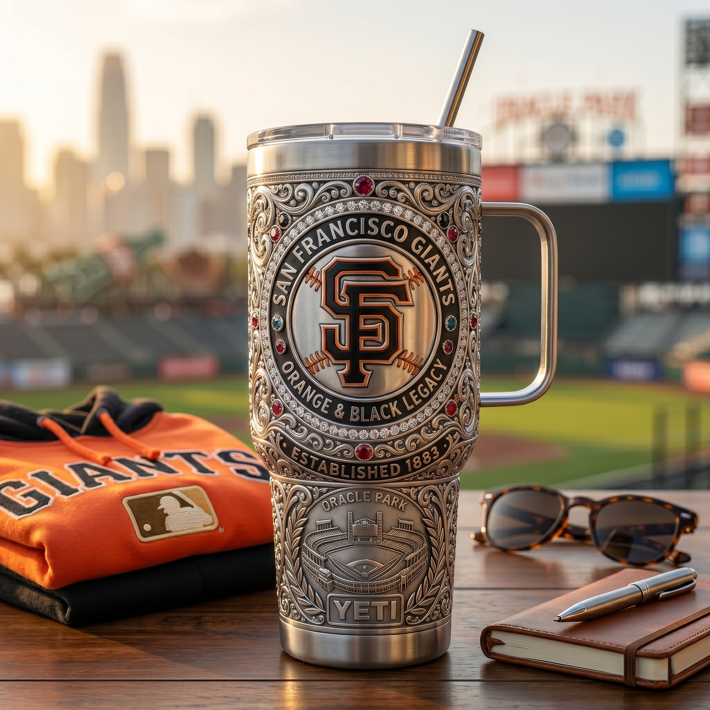 San Francisco Giants 40 oz Tumbler with Handle and Lid