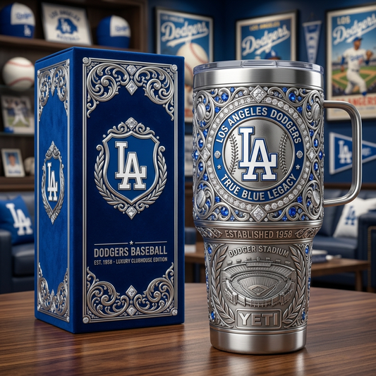 Los Angeles Dodgers 40 oz Tumbler with Handle and Lid