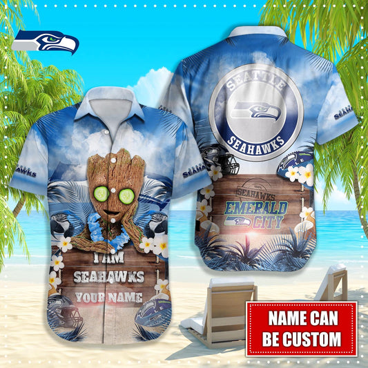 Seattle Seahawks NFL-Hawaiian shirt custom Q-48112