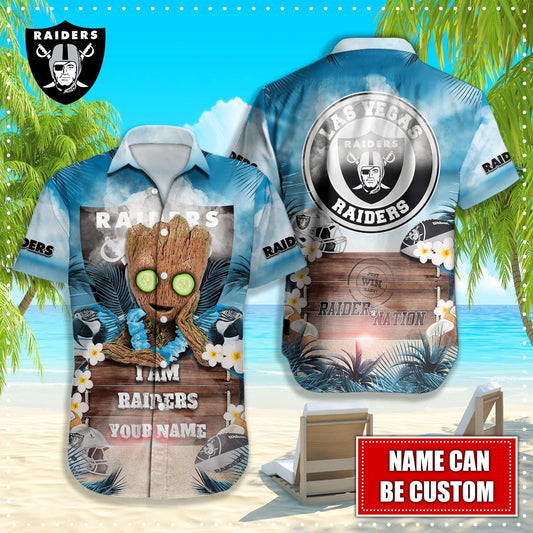 Las Vegas Raiders NFL-Hawaiian shirt custom Q-48112