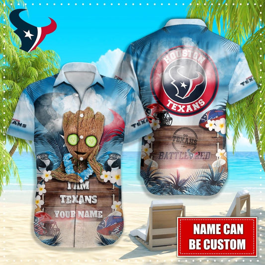 Houston Texans NFL - Hawaiian shirt custom Q - 48112 HOUTEX_KDZ - KINDOZY